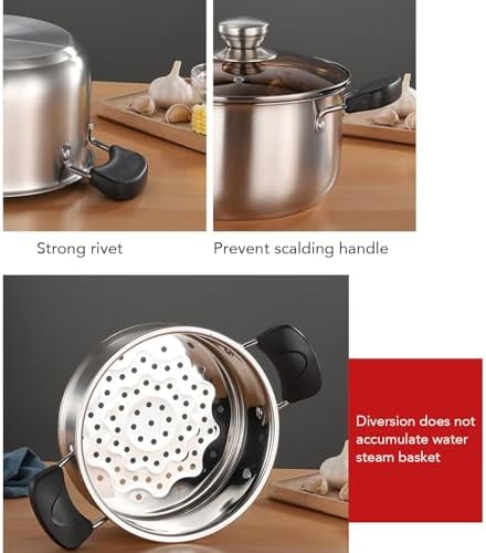 POCREATION Double-Layer Stock Pot