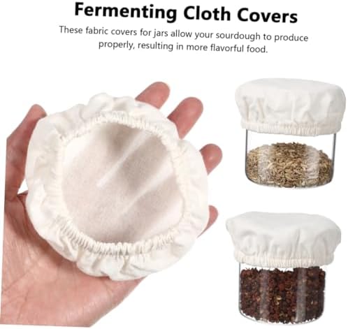 4pcs Cotton Jar Covers for Glass Jars and Canning Lids
