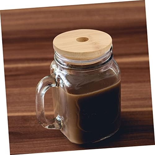 4-Piece Mason Jar Lids Wooden Sealing Covers