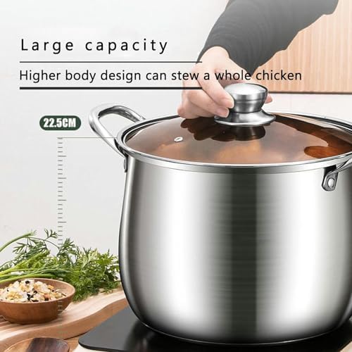 Stainless Steel Stock Pot with Steamer - Multurpose Cooking Pan
