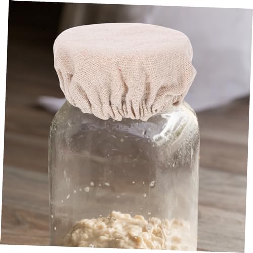 Garneck 2pcs Reusable Muslin Jar Covers