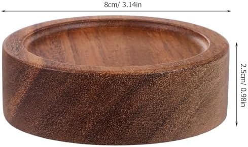 6pcs Reusable Acacia Wood Mason Jar Lids Set