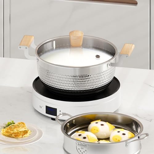 Durable Stock Pot with Lid for Cooking