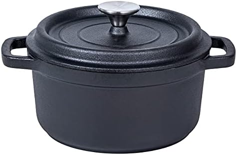 4 Quart Bruntmor Cast Iron Braising Pan with Lid and Handles