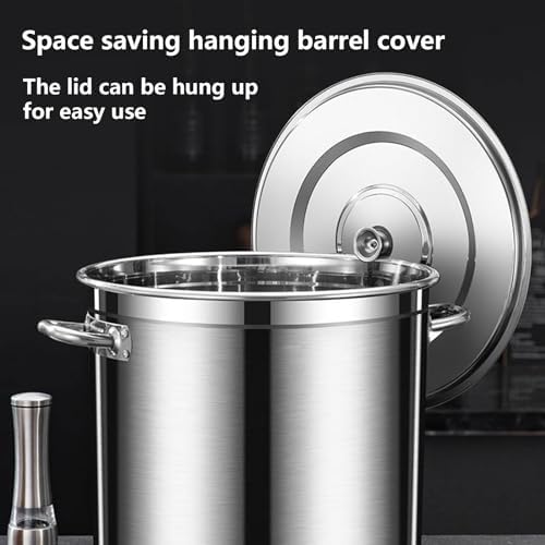 AIZYR Premium Stainless Steel Stockpot with Lid Durable Strong for Home Kitchen