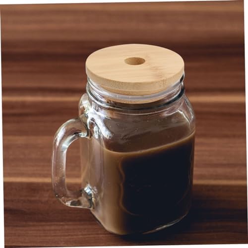 COLLBATH 4pcs Lids with Straw Holes for Mason Jars Reusable