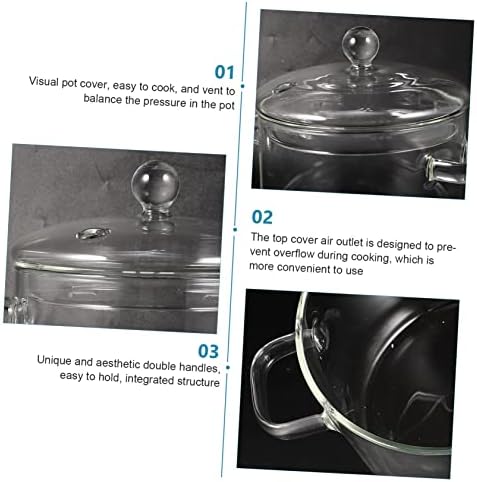 High Borosilicate Glass Stockpot Perfect for Korean Ramen