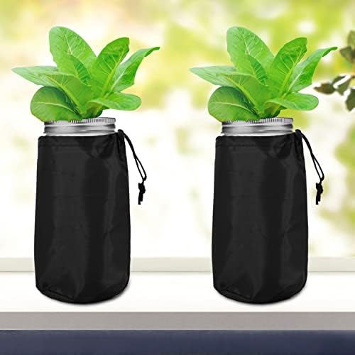 Emsiok 12-Piece Hydroponic Lids Set with Blackout Sleeves