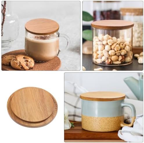 4-Piece Bamboo Mug Lids