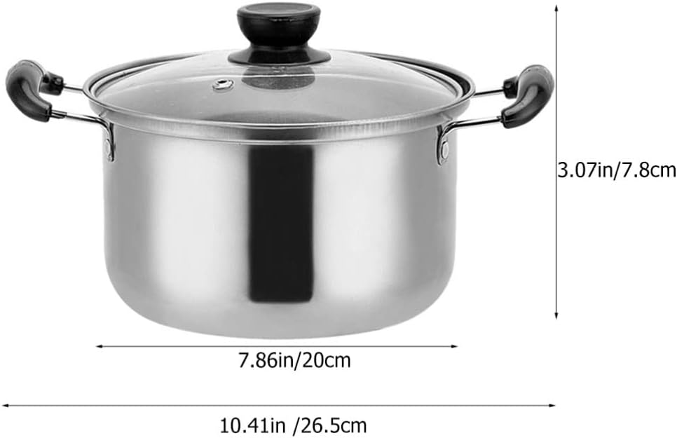 Stainless Steel Stock Pot with Lid 15 Quart