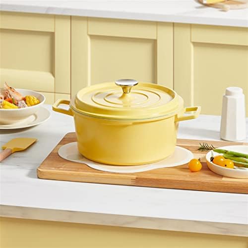 Versatile Kitchen Tool - Cast Iron Stock Pot with Non-Stick Coating