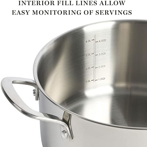 Martha Stewart Castelle 5-Quart Stainless Steel Dutch Oven