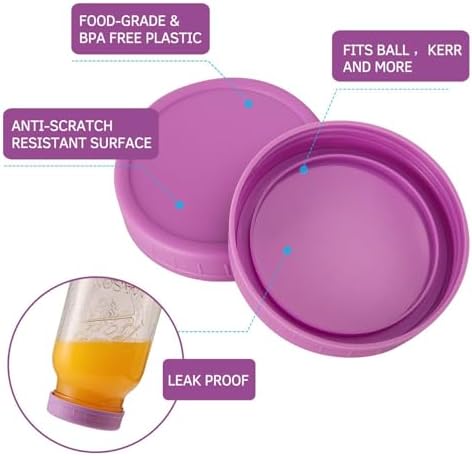 Perfect For Home Use - Wide Mouth Mason Jar Lids