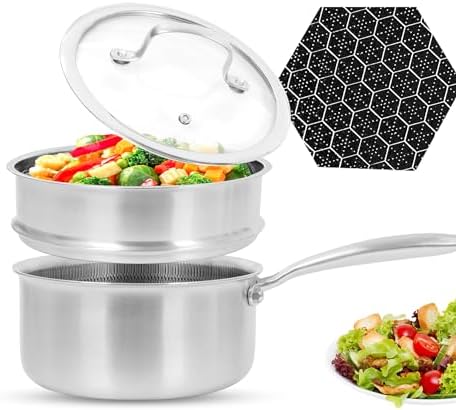 Audanne 20 qt Stainless Steel Saucepan with Steamer