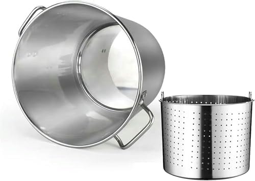 Stainless Steel Stockpot Set for Cooking Poultry Fish and Meat