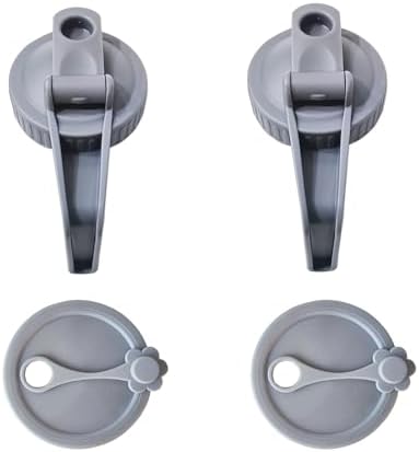 4-Piece Mason Jar Lid Set with Handle and Hole