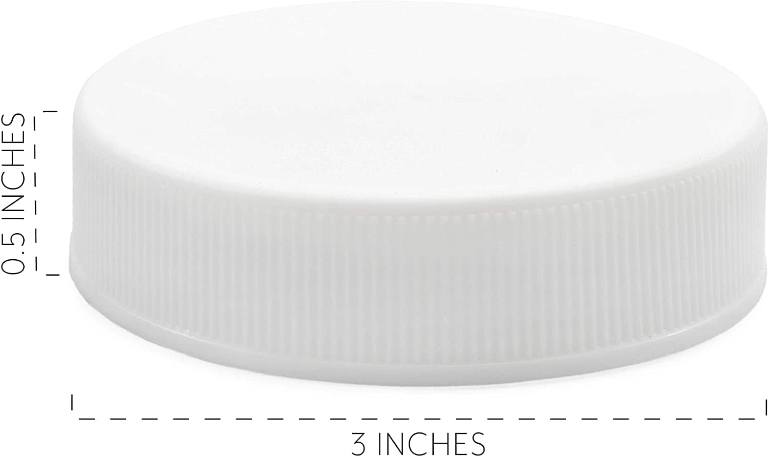 24-Piece White Plastic Lid Set with Liners