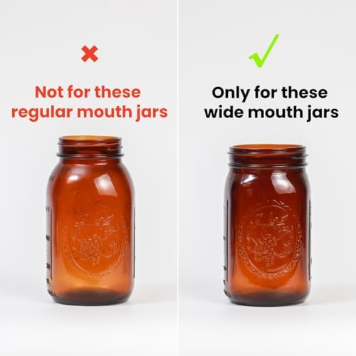 Wide Mouth Mason Jar Lids 9-Pack BPA-Free Leak-Proof Reusable
