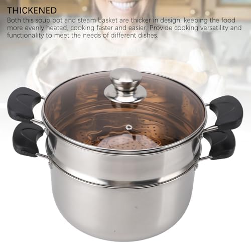 POCREATION Double-Layer Stock Pot