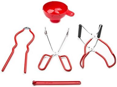Fox Run Home Canning Tool Set Red