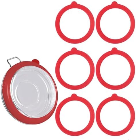 6-Pack Silicone Jar Gaskets Replacement for 42-43 Inch Glass Jars