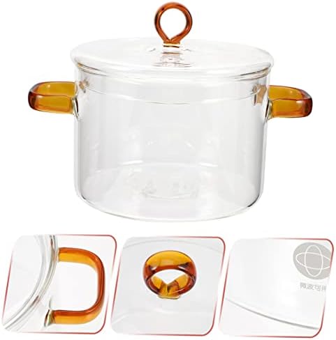 Double Handle Glass Soup Pot
