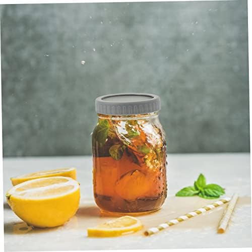 5-Set Mason Jar Lids Wide Mouth Leak-Proof Self-Closing