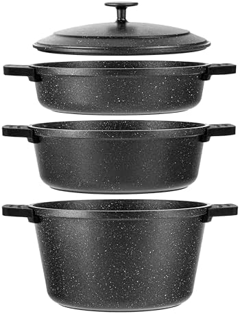 Granitestone 12-Pc Dutch Oven Set - OvenDishwasher Safe Easy to Clean