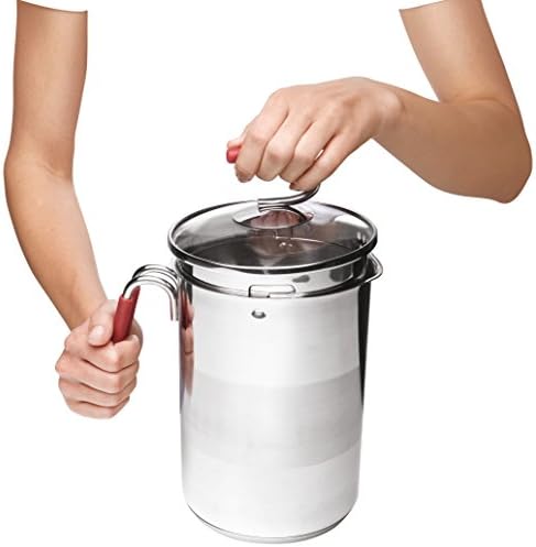 Kuhn Rikon 4th Burner Pot with Glass Lid Steam Basket