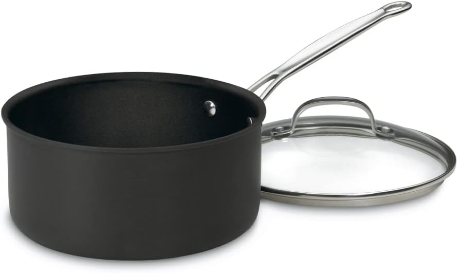 Pro_friend Cuisinart Chefs Classic 4-Quart Nonstick-Hard-Anodized Saucepan wCover