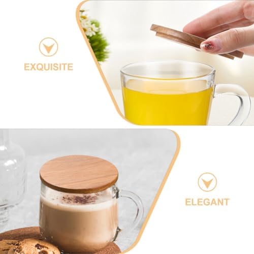 4-Piece Bamboo Mug Lids
