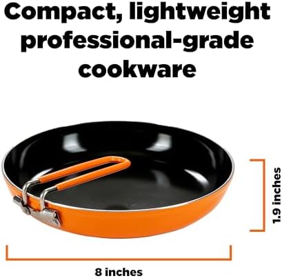 Fast-Breating Non-Stick 8x85x19 in Summit Skillet for Backcountry Cooking