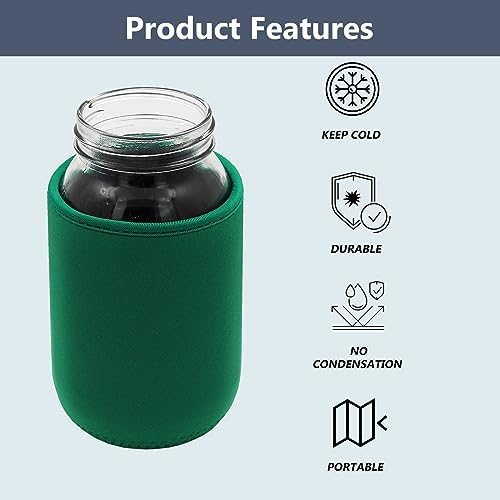 32 oz Mason Jar Sleeves Insulated Neoprene Canning Covers for Home sideline