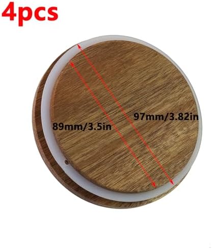 Antrader 4-Piece Wooden Storage Lids