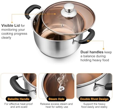 PP Chef 3-Quart Stainless Steel Stockpot