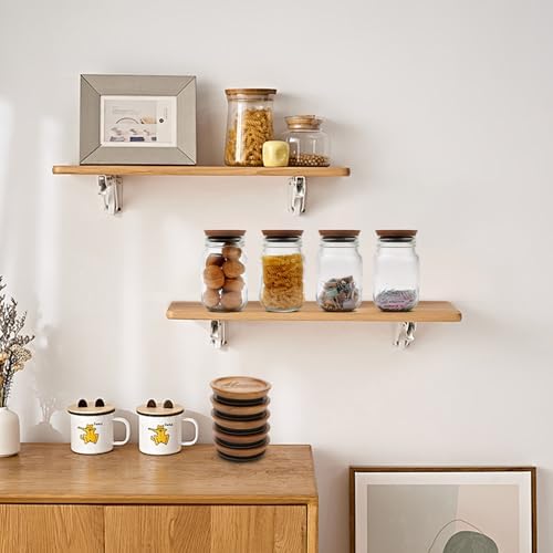 6-Piece Acacia Wood Mason Jar Lids Premium Canning Accessories