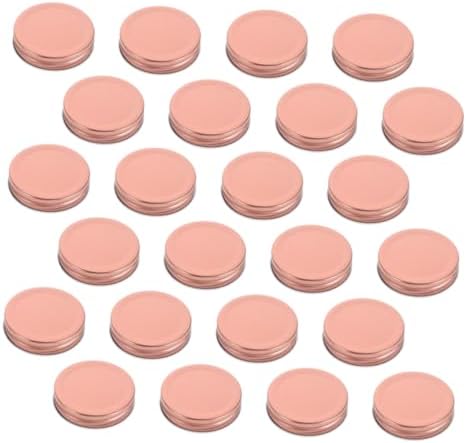 DECHOUS 24pcs 70mm Wide Mouth Reusable Mason Jar Lids Leak-Proof Preserving