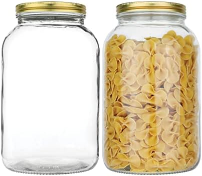 2-PK 1 Gallon Glass Mason Jars