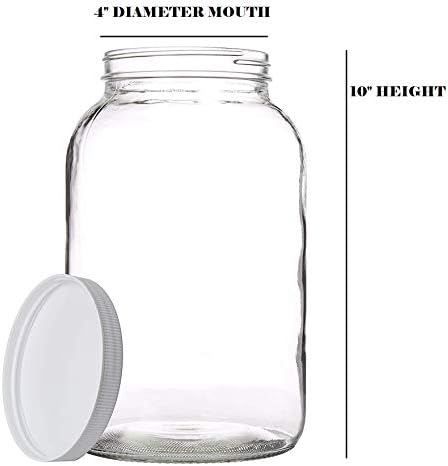 Kitchentoolz 1 Gallon Mason Jars Durable and Functional
