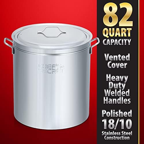 Chefs Secret 82 Quart Stainless Steel Stockpot