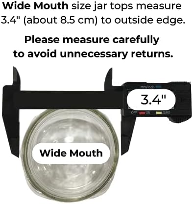 Wide Mouth Mason Jar Lid Set for Ball Jars - Airtight Durable