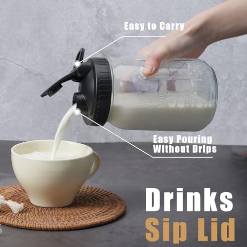 Pour Perfectly with the FyndraX Pour Spout Lid for Mason Jars