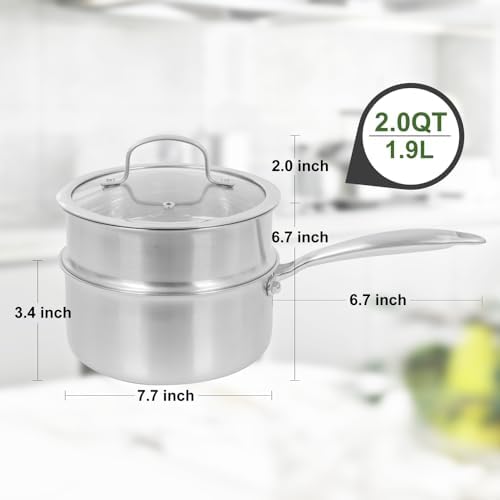 Audanne 20 qt Stainless Steel Saucepan with Steamer