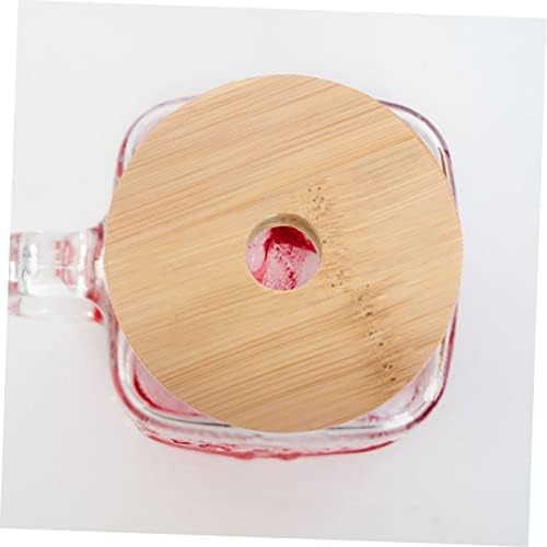 4-Piece Mason Jar Lids Wooden Sealing Covers