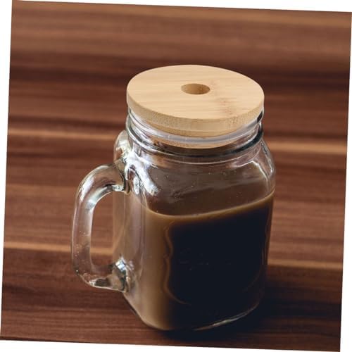 4-Piece Reusable Mason Jar Lids with Straw Holes