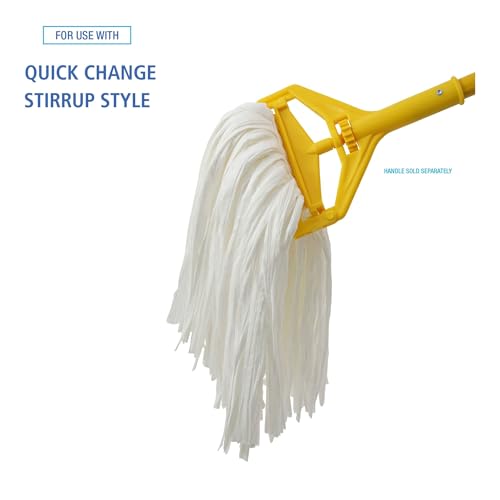 Boardwalk Cut-End Wet Mop Head No 24 White 12Carton
