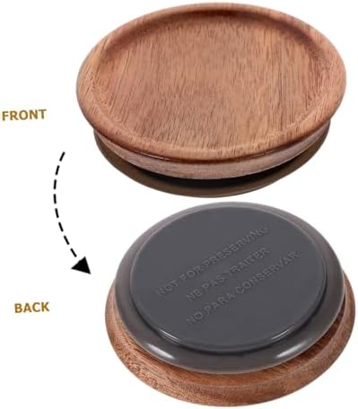 PrettyZoom Organic Wide Mouth Mason Jar Lids for Canning and Storage
