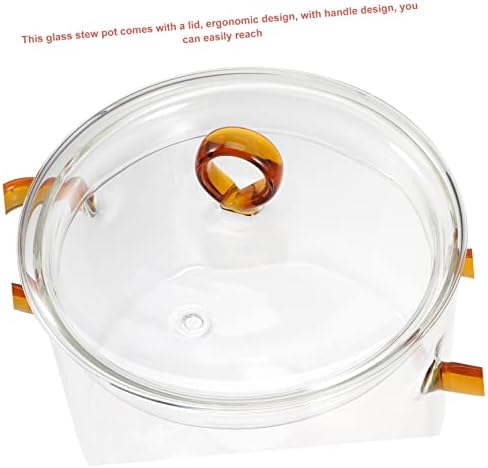 Double Handle Glass Soup Pot