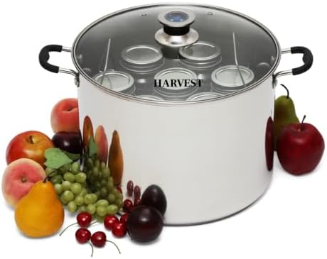 20Qt Canning Pot wRack Easy for All Stovetops