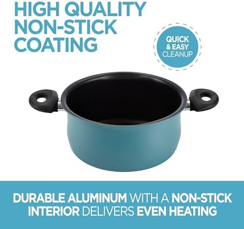Bella Trieste Nonstick Pasta Pot 55-Quart Strained